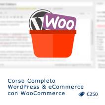 Corso WordPress e WooCommerce